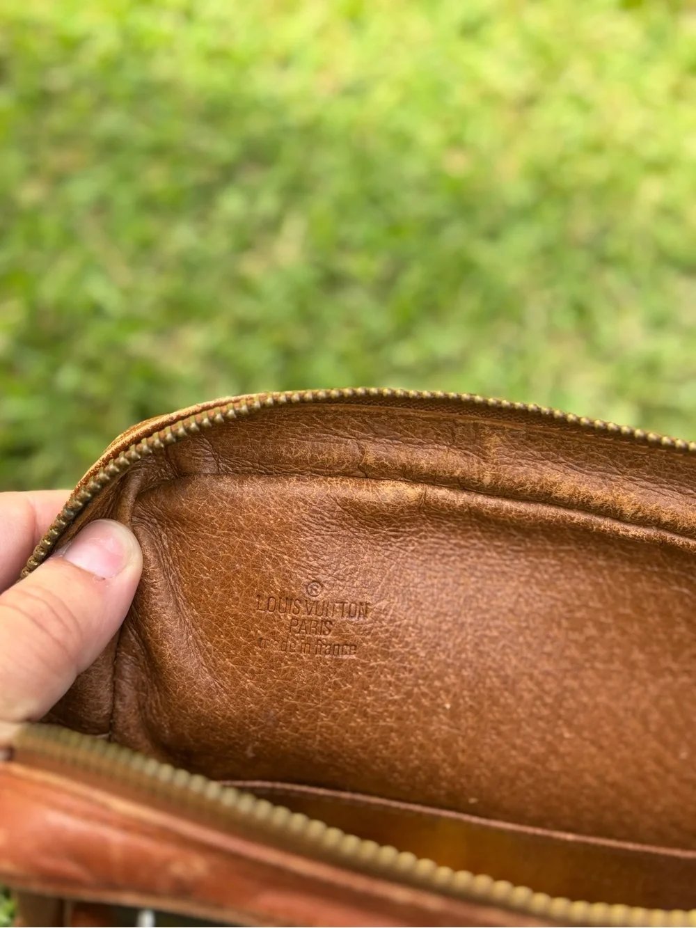 Free Twilly with Vintage Louis Vuitton Brown Monogram Pouch/Clutch